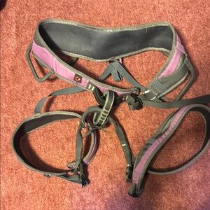 Purple and Black Mammut Climbing Harness